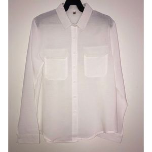 Meiling Sheer Button Down Blouse